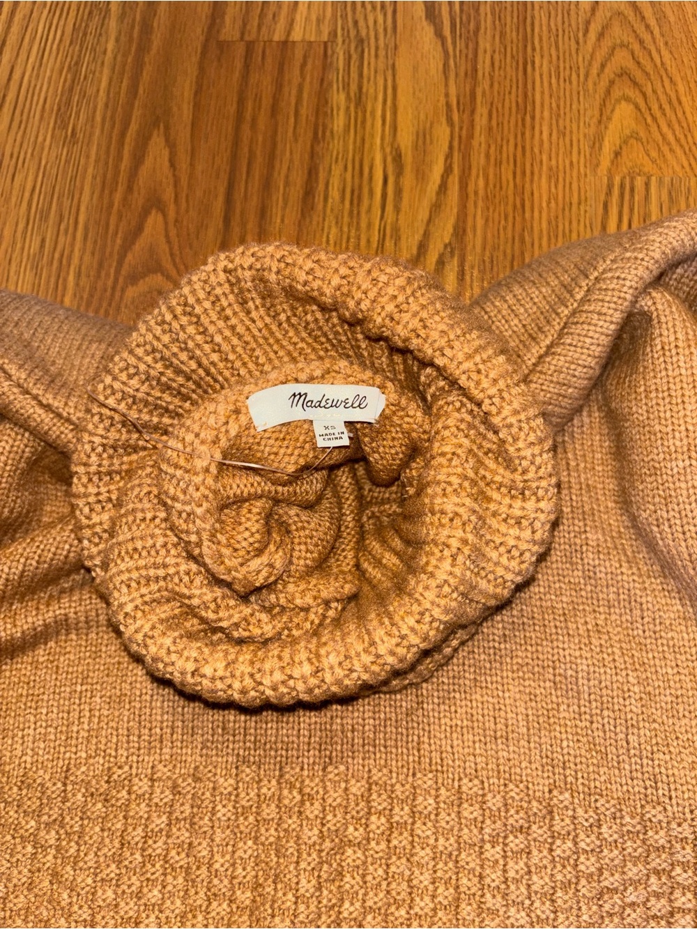 Madewell Sadler Boxy Merino Wool Blend Turtleneck Sweater - Picture 6 of 12
